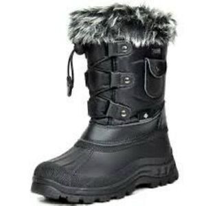 Dream Pairs Thinsulate Snow Boots Women's 6 Navy Blue Faux Fur Lined Warm Winter
